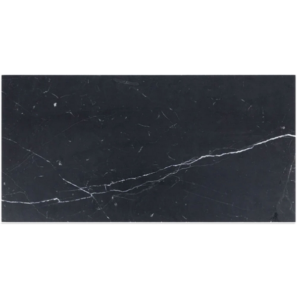Picture of Elon Tile & Stone - Marble 12 x 24 Black Honed