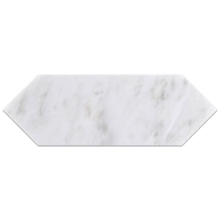 Picture of Elon Tile & Stone - Marble Picket Tile Pearl White Honed