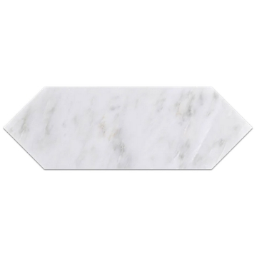 Picture of Elon Tile & Stone - Marble Picket Tile Pearl White Honed