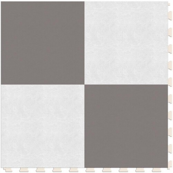 Picture of Perfection Floor Tile - Soda Pop Shop Silver and White
