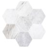 Picture of Elon Tile & Stone - Hexagon Mosaics 5 Bianco Oro Honed