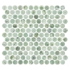 Picture of Elon Tile & Stone - 1 Rounds Mosaics Emerald Green Honed