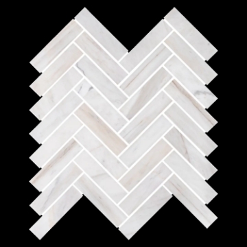 Picture of Elon Tile & Stone - Herringbone Mosaics 1 x 4 Vena D'Oro