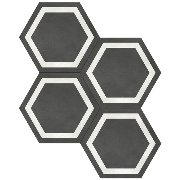 Picture of Anatolia Tile & Stone - Form Hexagon Frame Graphite