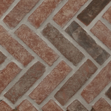 Picture of MS International - Brickstaks Noble Red Herringbone Mosaic