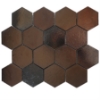 Picture of SOHO Studio Corp - Art Lava Hexagon Metallic Bronze
