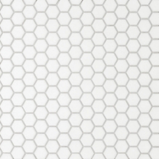 Picture of Bedrosians - Le Cafe Mosaic Hexagon 1 x 1 White Matte