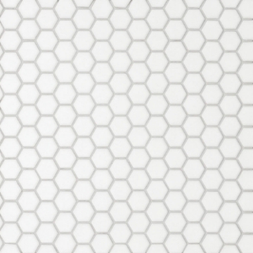 Picture of Bedrosians - Le Cafe Mosaic Hexagon 1 x 1 White Matte