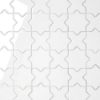 Picture of Bedrosians - Le Cafe Mosaic Cross & Star White Glossy