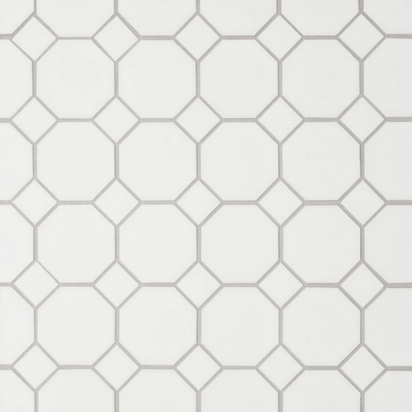 Picture of Bedrosians - Le Cafe Mosaic Octagon White Matte