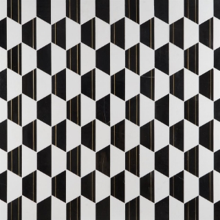 Picture of SOHO Studio Corp - Causeway Nero White Thassos Black Jade Brass