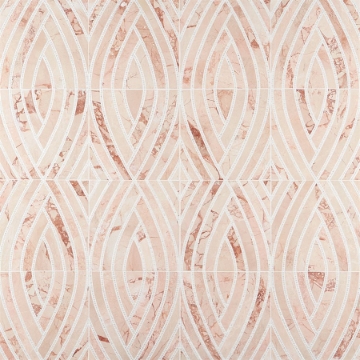 Picture of SOHO Studio Corp - New Palm Beach by Krista Watterworth Leaf Pink