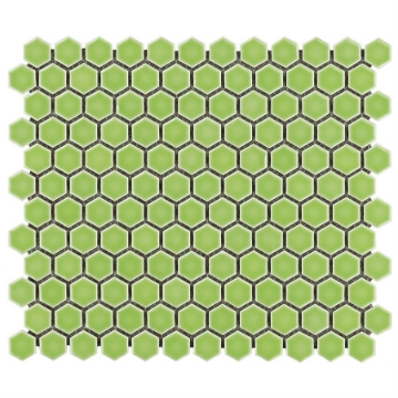 Picture of SOHO Studio Corp - Simple Mosaic Rimmed Penny Rounds Key Lime