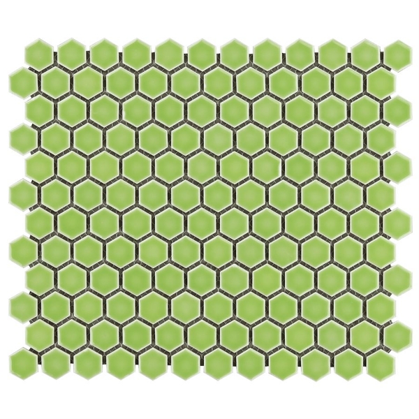 Picture of SOHO Studio Corp - Simple Mosaic Rimmed Penny Rounds Key Lime