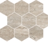 Picture of Milestone - Travertine Hexagon Mosaic Navona Polished