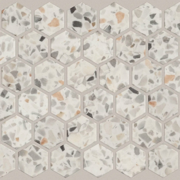 Picture of Shaw Floors - Luxe Moderne Hexagon Mosaic Hollywood Mix