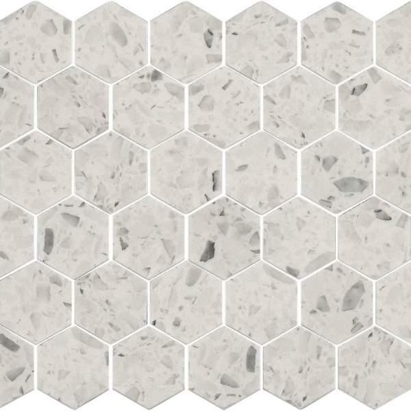 Picture of Shaw Floors - Luxe Moderne Hexagon Mosaic Streamline White