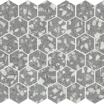 Picture of Shaw Floors - Luxe Moderne Hexagon Mosaic Machine Age Grey