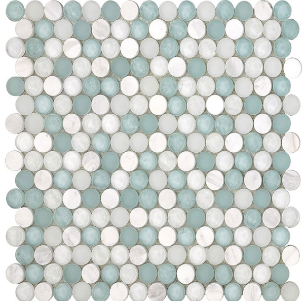 Picture of Happy Floors - SoBe Penny Round Aqua