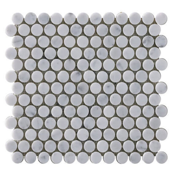 Picture of Happy Floors - Stone and Marble Penny Round Carrara