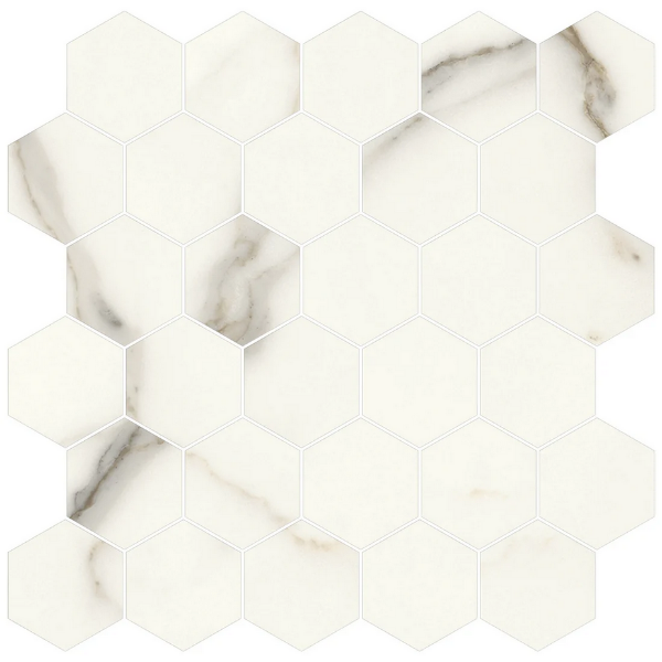 Picture of Milestone - Jem Mosaic Hexagon Capriccio Grey Polished