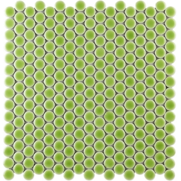 Picture of SOHO Studio Corp - Simple Mosaic Rimmed Penny Rounds Key Lime