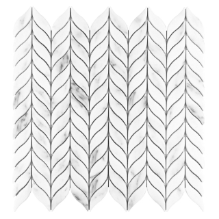 Picture of Anthology Tile - Fabrique and Nature Willow Mosaic Carrara Willow