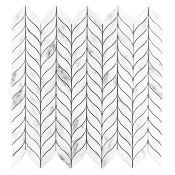 Picture of Anthology Tile - Fabrique and Nature Willow Mosaic Carrara Willow