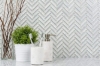 Picture of Anthology Tile - Seasons Herringbone Mosaic Frost Herringbone