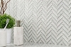 Picture of Anthology Tile - Seasons Herringbone Mosaic Frost Herringbone