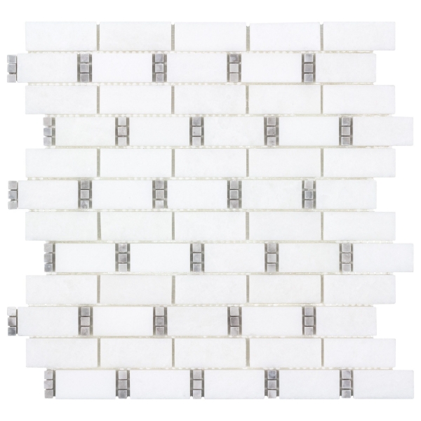 Picture of Anthology Tile - The Finish Line Dominos Mosaic Manor Gray Dominos