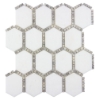 Picture of Anthology Tile - The Finish Line Jeweled Hex Mosaic Jeweled Hex Manor Gray