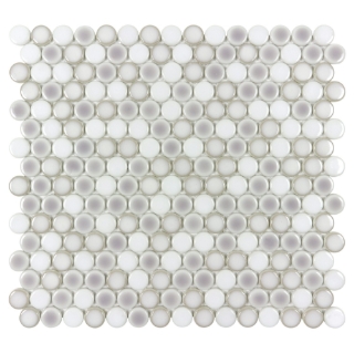 Picture of Anthology Tile - Watercolors Penny Round Mosaic Misty Harbor