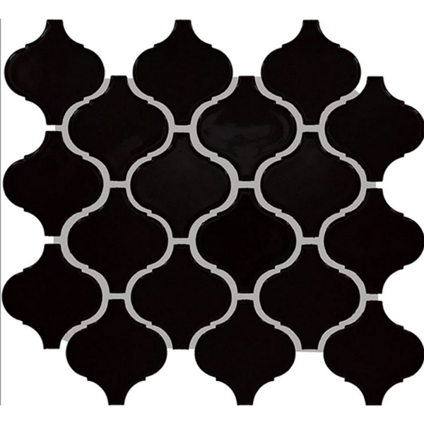 Picture of Daltile - Color Wheel Retro Arabesque Matte Black