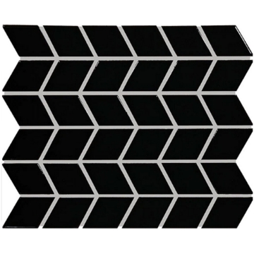 Picture of Daltile - Color Wheel Retro Chevron Black Glossy