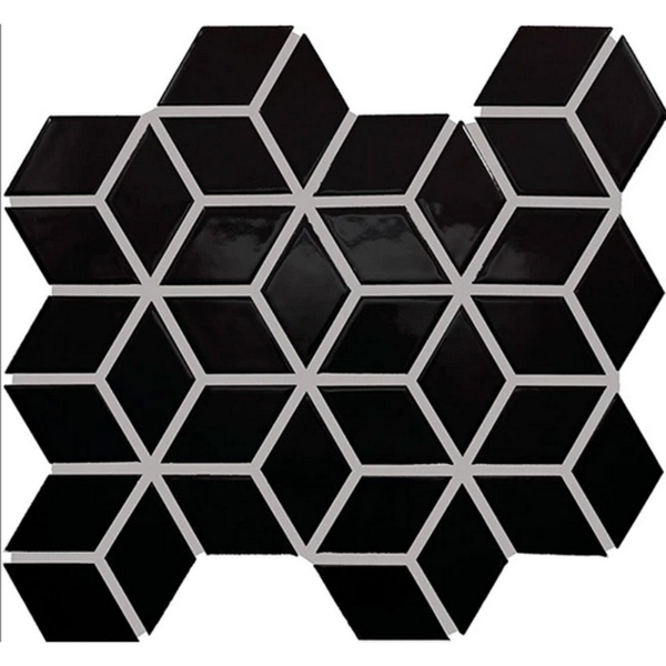 Picture of Daltile - Color Wheel Retro Cube Black Glossy