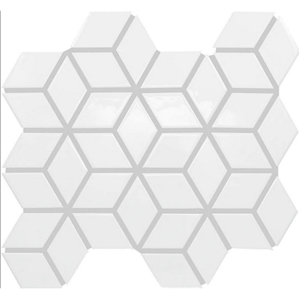 Picture of Daltile - Color Wheel Retro Cube Arctic White Glossy