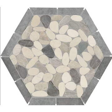 Picture of Daltile - Pebble Oasis Framed Hexagon Harbor
