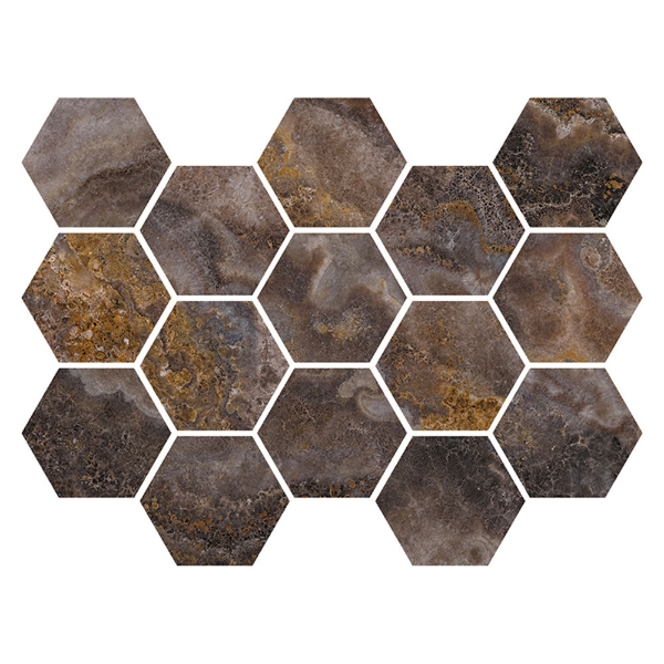 Picture of MiR Mosaic - Imperial Hexagon Mosaic Clay