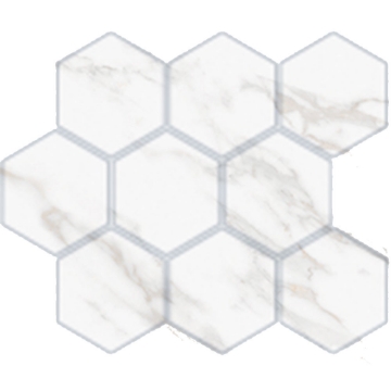 Picture of American Wonder Porcelain - Carenza Hexagon Mosaic Oro