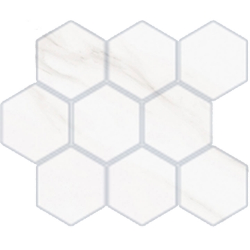 Picture of American Wonder Porcelain - Carenza Hexagon Mosaic Bianca
