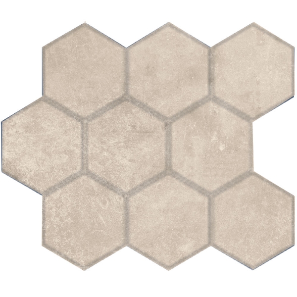 Picture of American Wonder Porcelain - 4 Points Mosaic Hexagon Beige