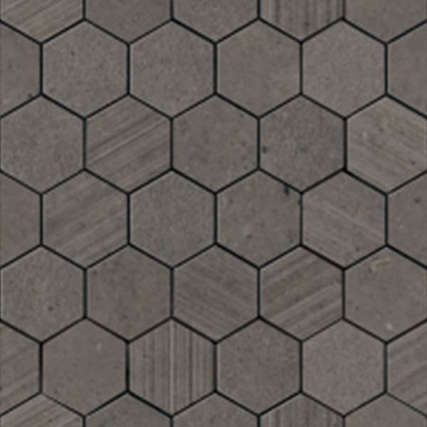 Picture of Eleganza Tiles - Silver Grain Hexagon Mosaic Dark