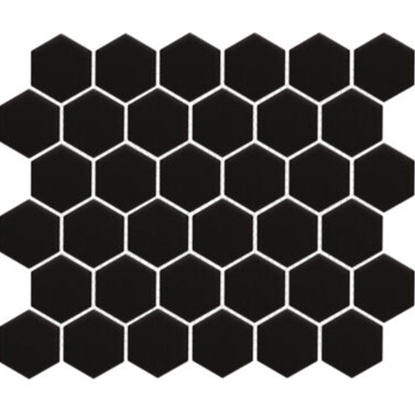 Picture of Happy Floors - Artisan Hexagon Mosaic Black Satin