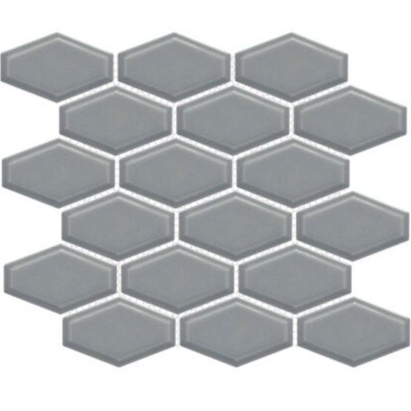 Picture of Happy Floors - Artisan Elongated Hexagon Mosaic Dark