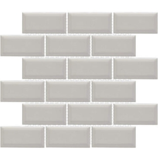 Picture of Happy Floors - Artisan Brick Flat and Beveled Mosaic Taupe Beveled