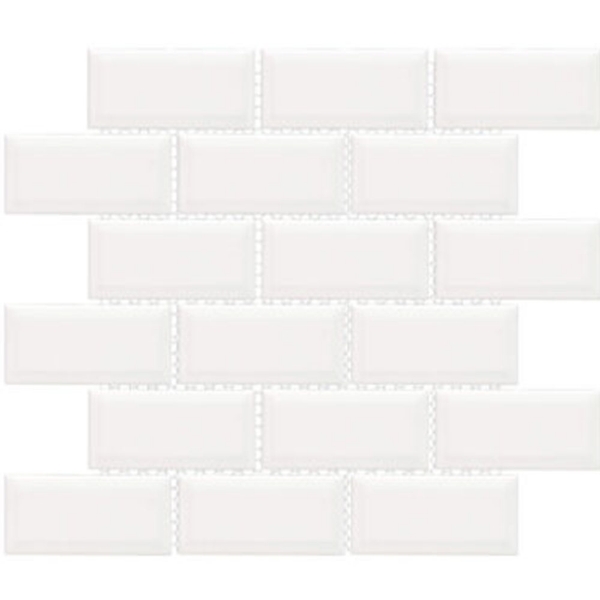 Picture of Happy Floors - Artisan Brick Flat and Beveled Mosaic Albar Beveled