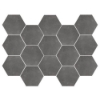 Picture of Happy Floors - Newton Hexagon Mosaic Graphite Natural