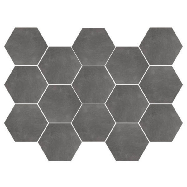 Picture of Happy Floors - Newton Hexagon Mosaic Graphite Natural