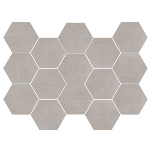 Picture of Happy Floors - Newton Hexagon Mosaic Perl Semi-Polished